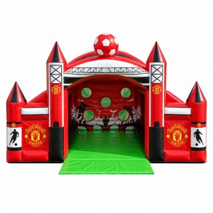 Soccer Club Theme Inflatable Shooting Game for School Fun Days - Image 2