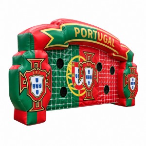 Portugal Theme Inflatable Soccer Shooting Game for Party Planners