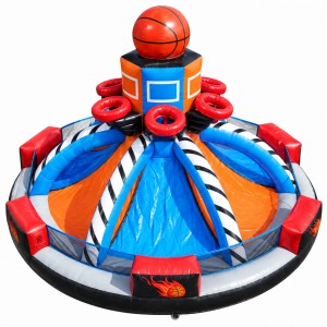 Custom Multi-Hoop Inflatable Basketball Game for Themed Play Areas - Image 2