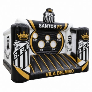 Santos FC Theme Inflatable Soccer Shooting Game for Outdoor Celebrations