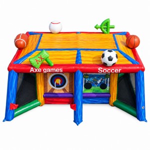 Commercial 6-in-1 Inflatable Multi-Sport Game Cube for Festive Occasions