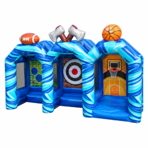 Commercial 3-in-1 Inflatable Sports Challenge for School Fun Days