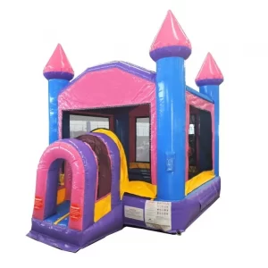 Compact Kids 10' Pink Bounce House with Blower