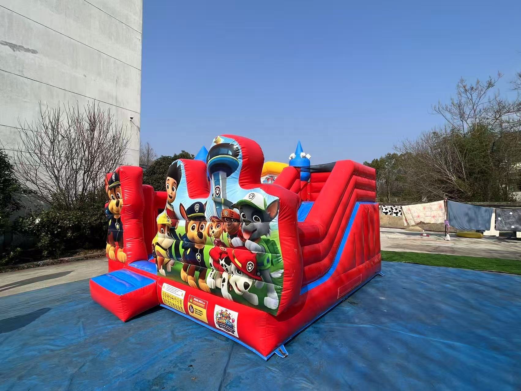 Factory customized new inflatable castle inflatable trampoline slide combination - Image 2