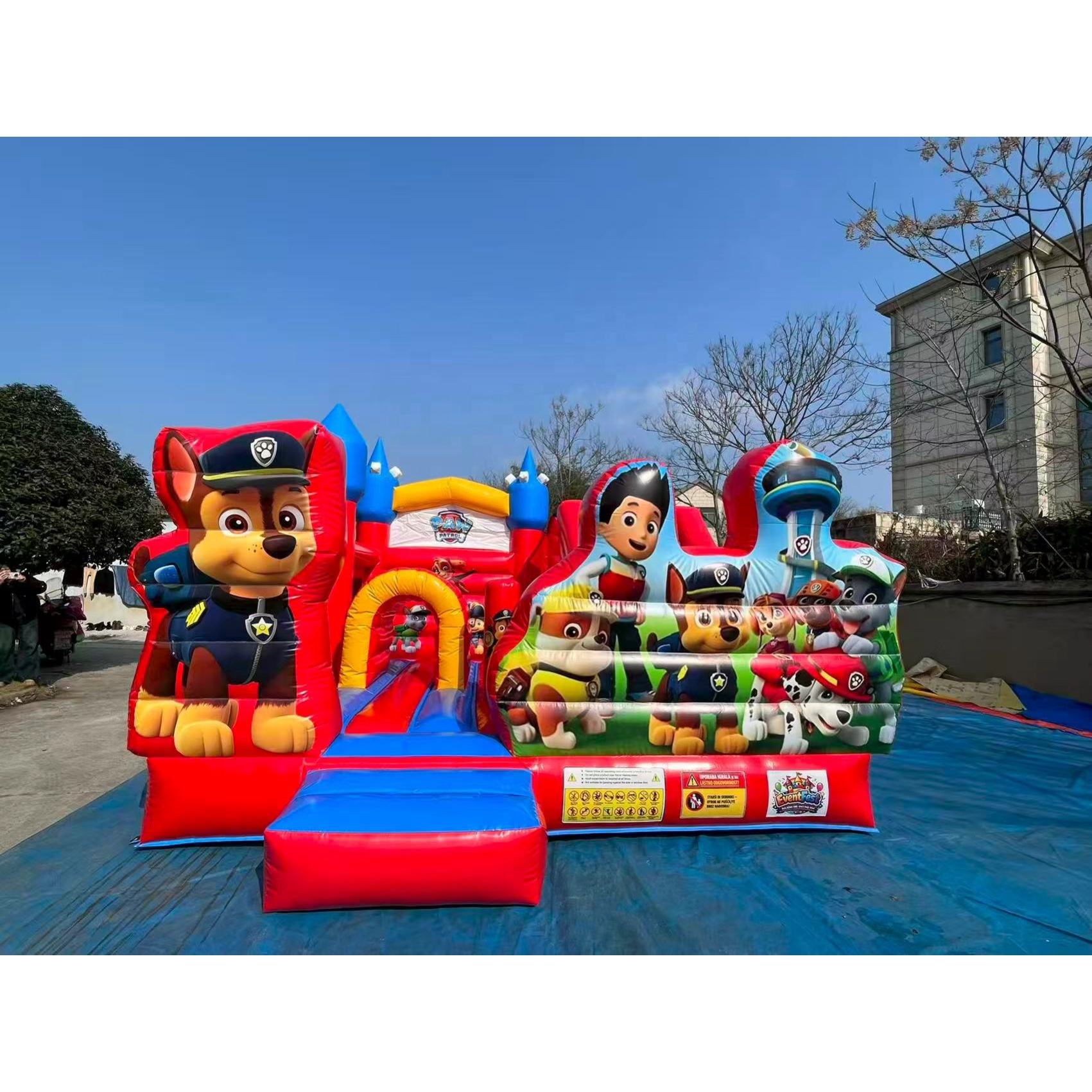 Factory customized new inflatable castle inflatable trampoline slide combination