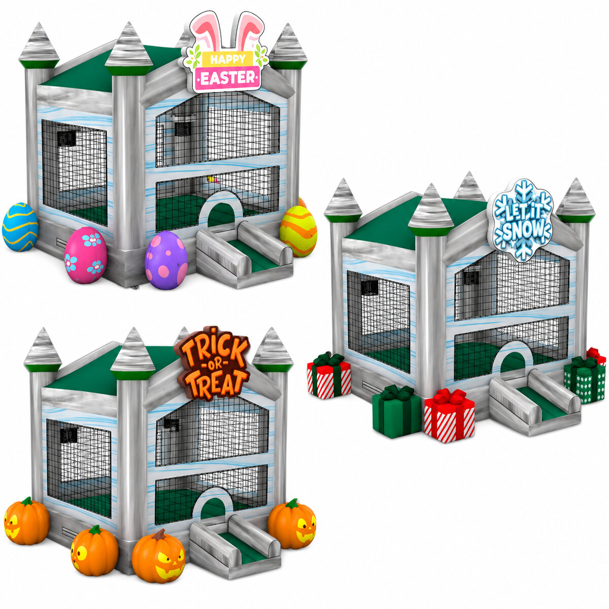 Holiday Hero Swappable Bounce House – Multi Holiday Pack - Image 2