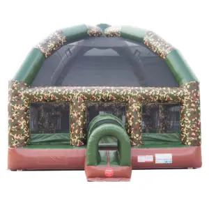 big bubba 22 x 22 giant camo bounce house with blower 1
