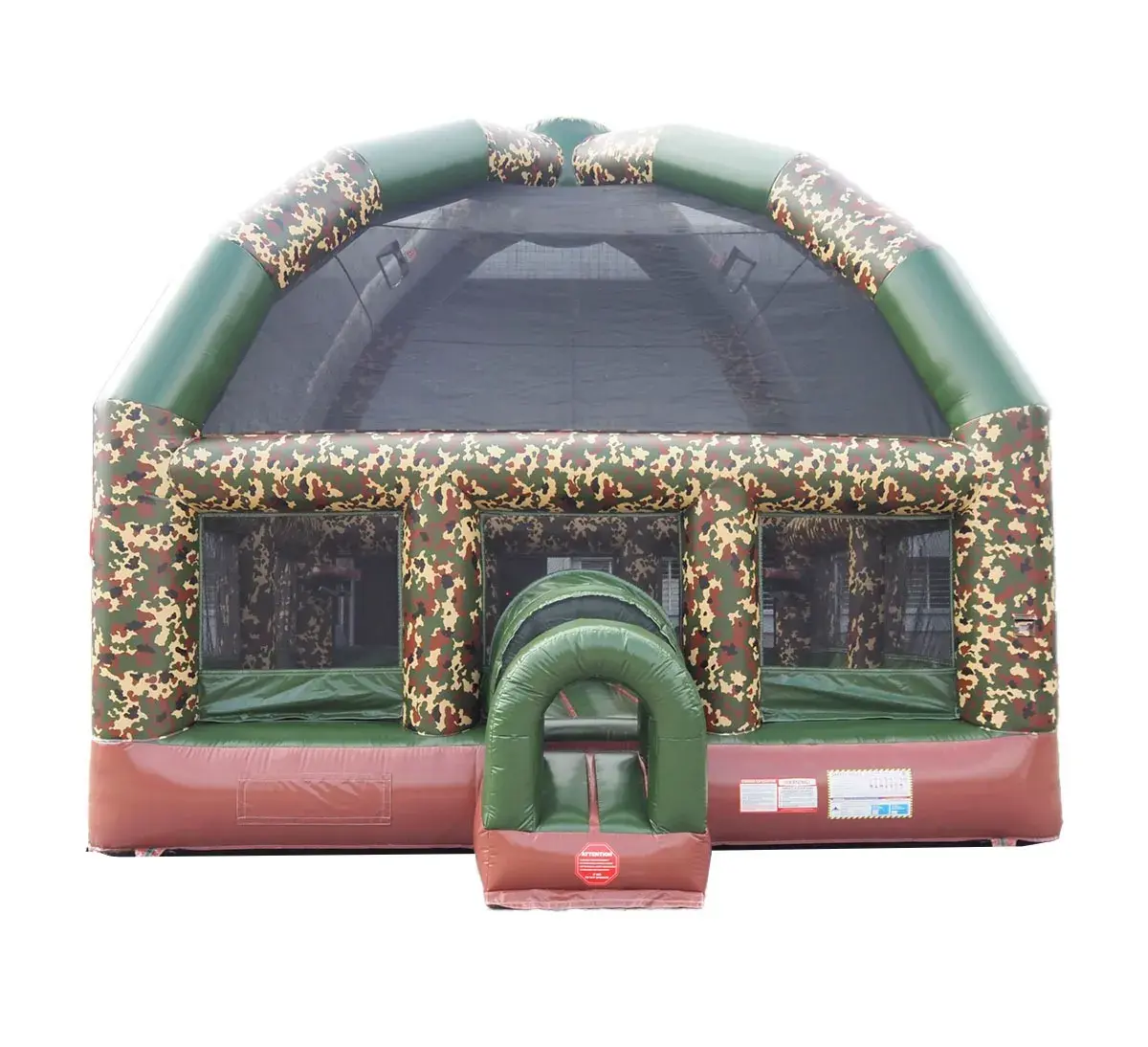 big bubba 22 x 22 giant camo bounce house with blower 1