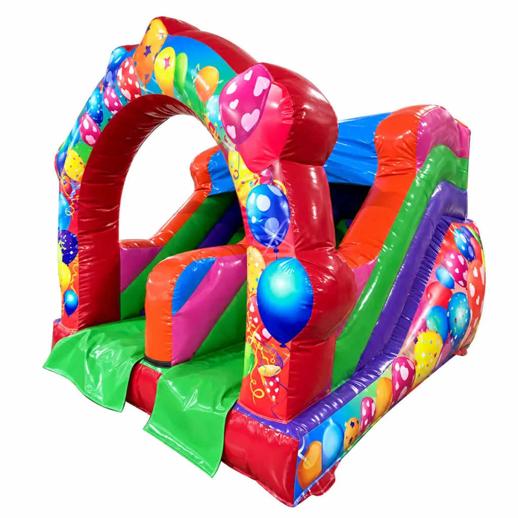 birthday balloon double lane inflatable water slide