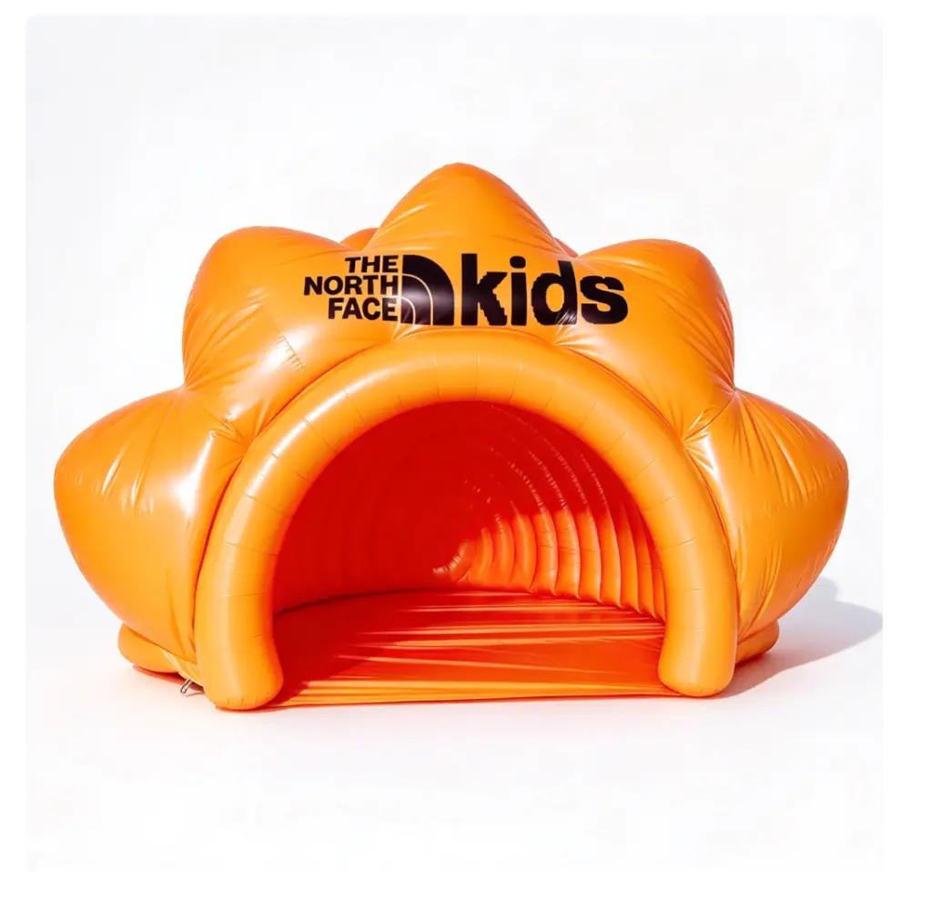 custom flower shaped inflatable activity tent