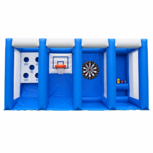 Interactive Multi-Function Inflatable Game Station for Recreational Events