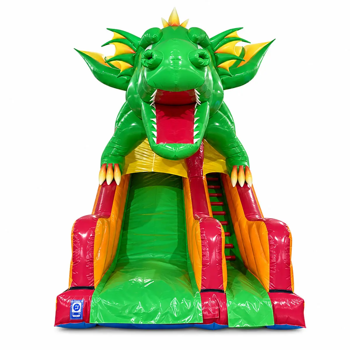 green dragon dual lane inflatable water slide