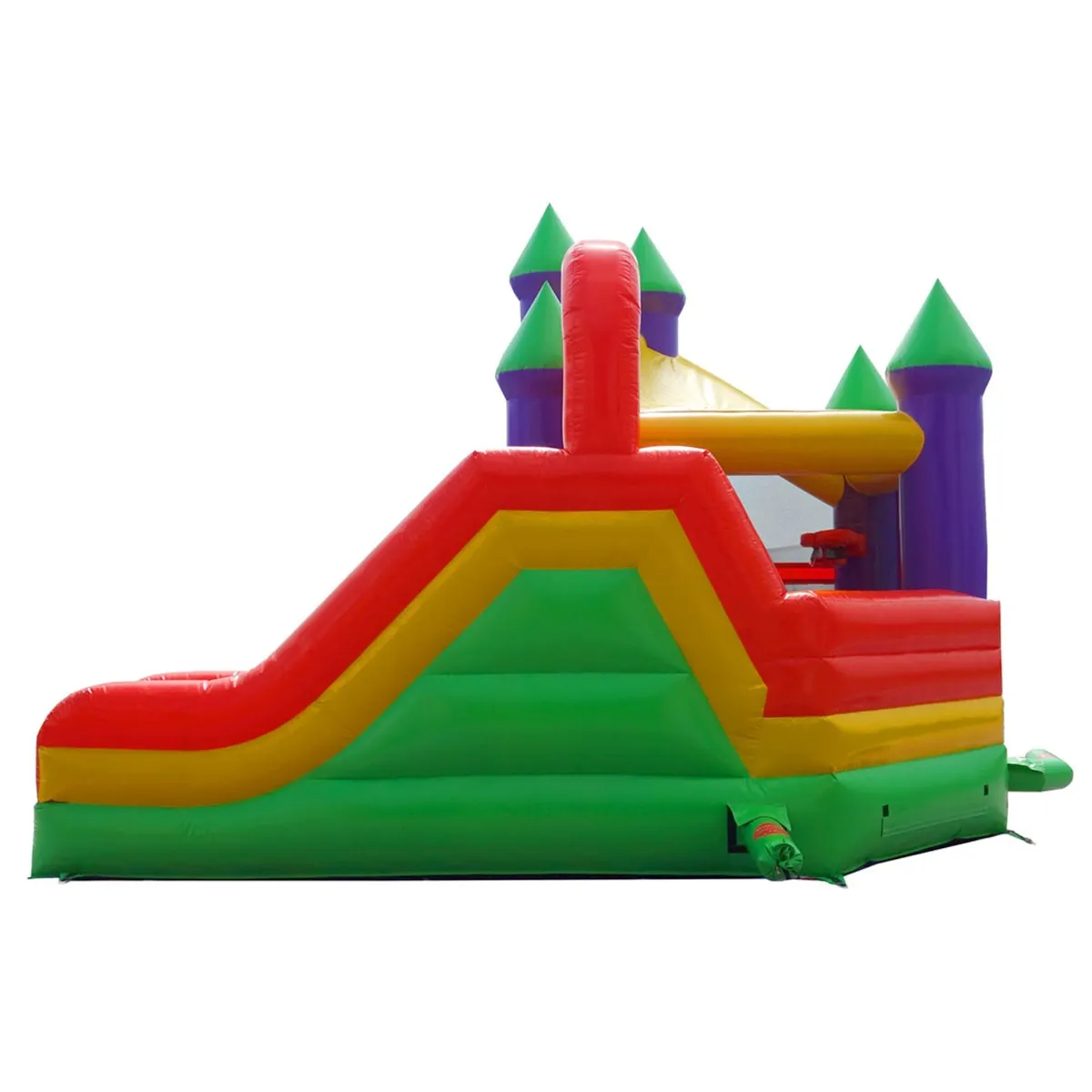 inflatable bounce house with slide castle dlx 5b 1