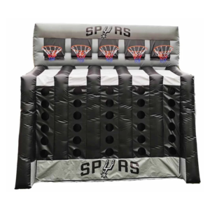 5 Hoop Inflatable Basketball Game Connect 4