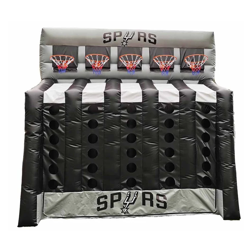 5 Hoop Inflatable Basketball Game Connect 4
