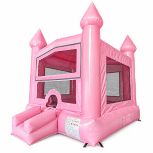 Pink Glitter Castle Bounce House - Panel Ready