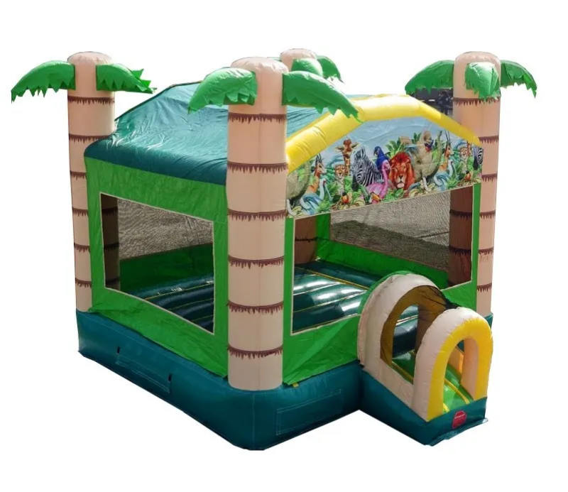 Tropical Paradise Bounce House with Blower