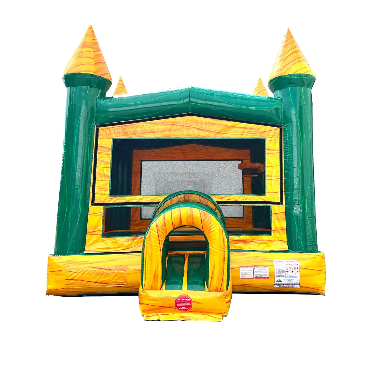 Yellow Marble Modular Bounce House with Blower - Image 2