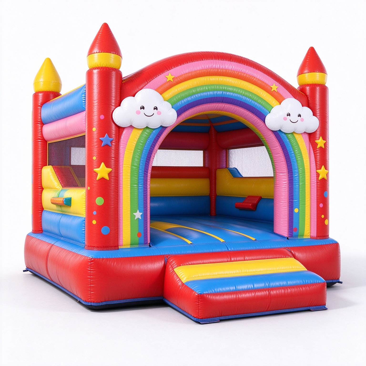Rainbow Cloud Inflatable Bounce Castle - Image 4
