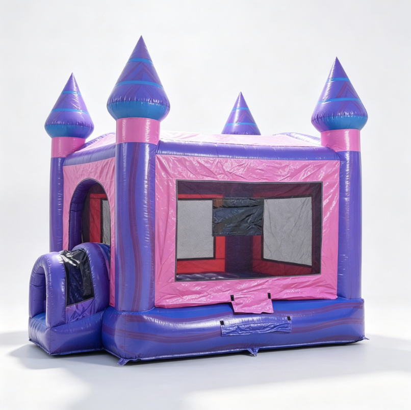 Purple Princess Inflatable Castle - Image 3