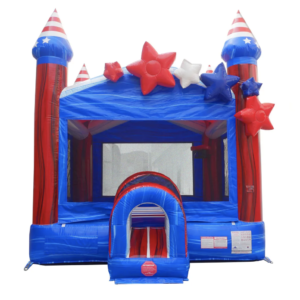 Patriotic Star Inflatable Bounce Castle