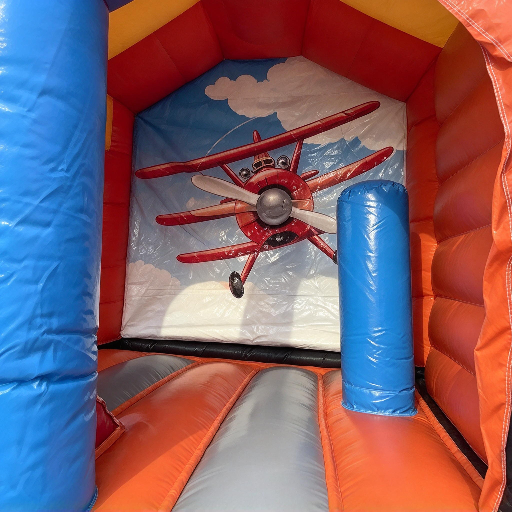 Cute Plane World Inflatable Jump Bounce House - Image 3