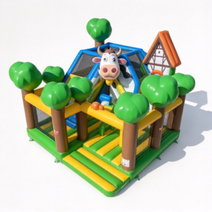 Cute Farm World Inflatable Jump Bounce House