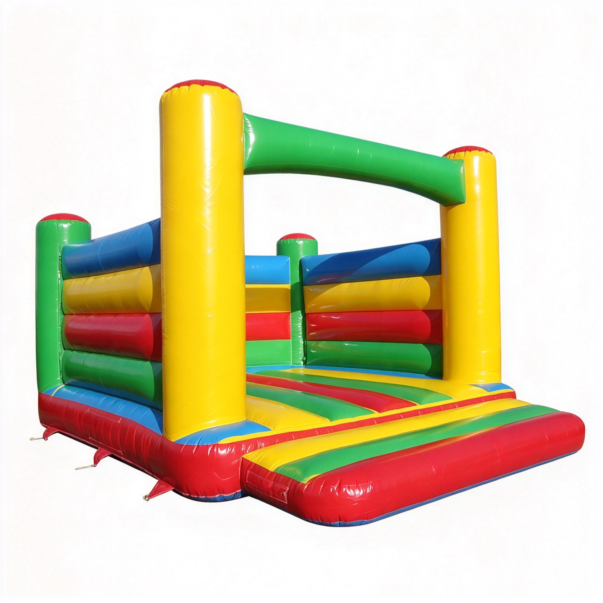 Commercial Rainbow Inflatable Bounce House for Party Rental - Image 2