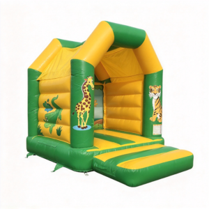 Safari Zoo Theme Bounce House with Roof for Party Rental