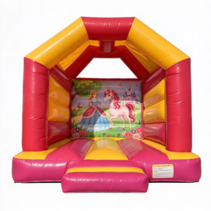 Princess & Unicorn Theme Bounce House with Roof for Party Rental