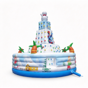 christmassnoeman climbing wall inflatable game