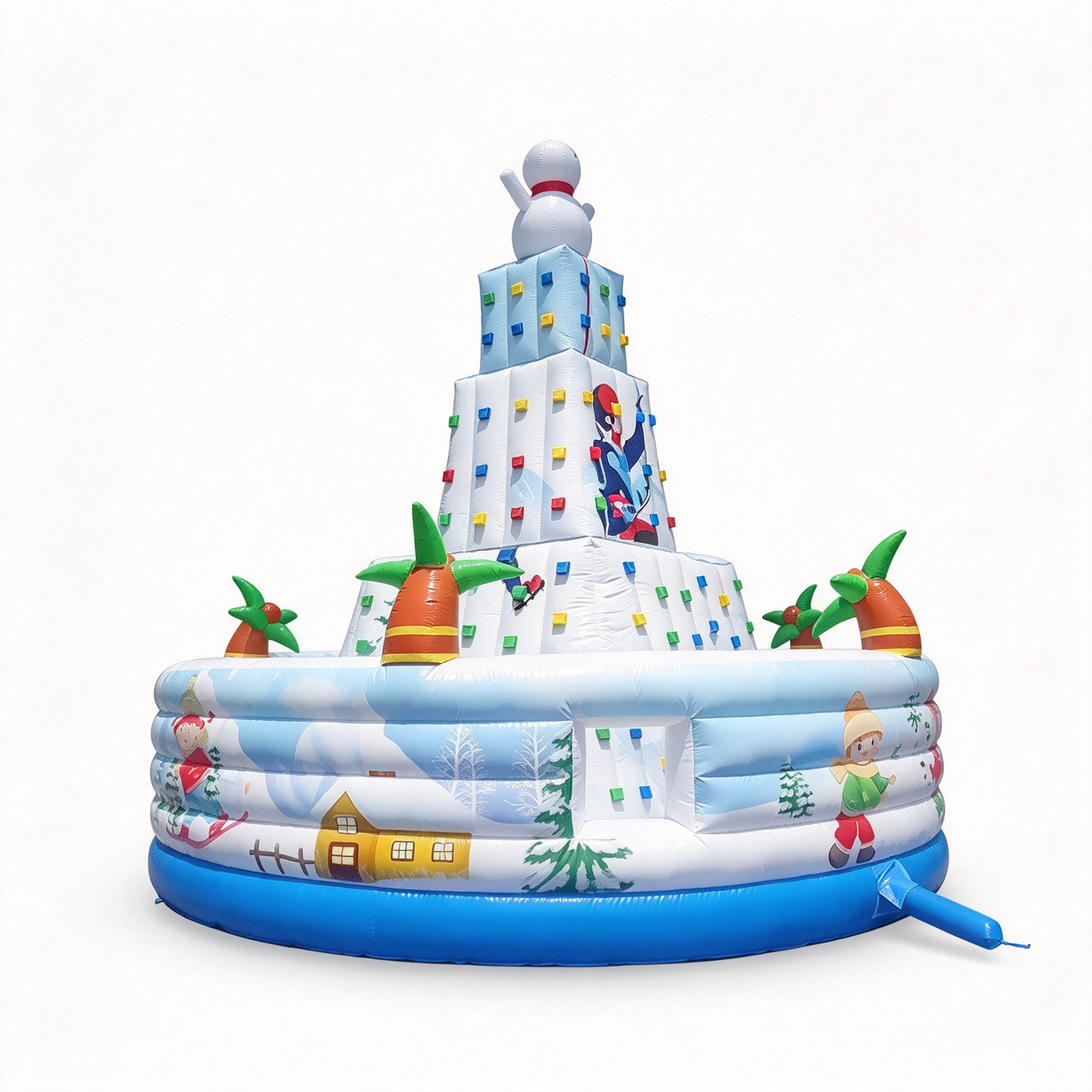 christmassnoeman climbing wall inflatable game