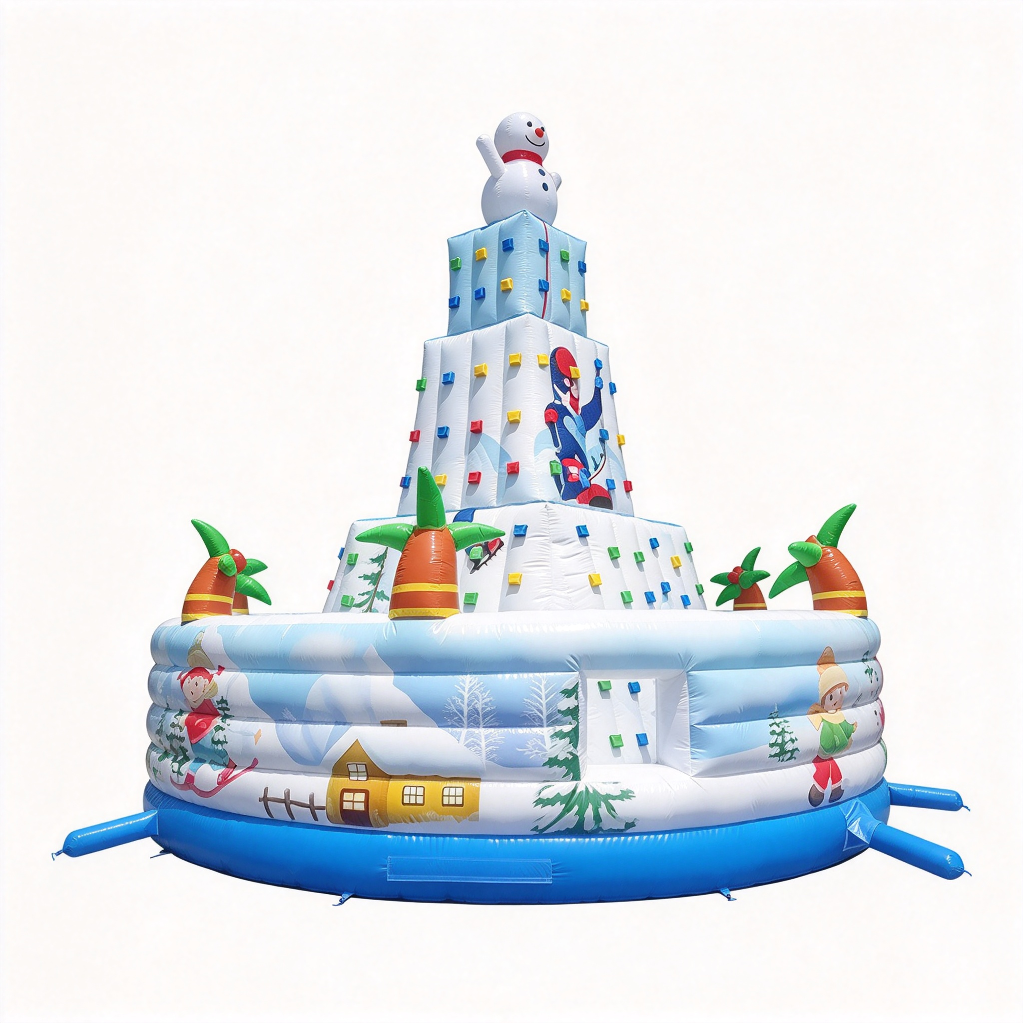 christmassnoeman climbing wall inflatable game - Image 2