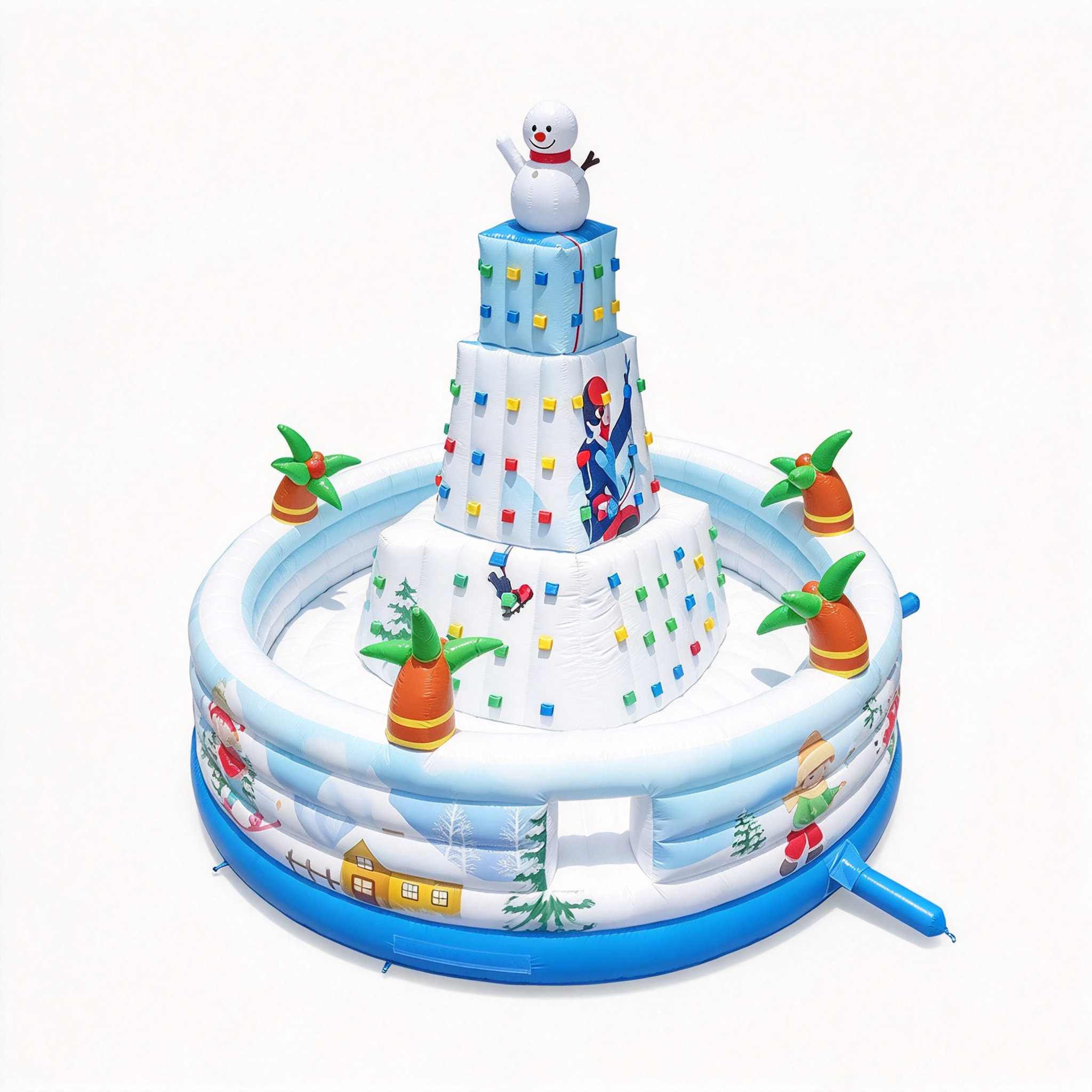 christmassnoeman climbing wall inflatable game - Image 3