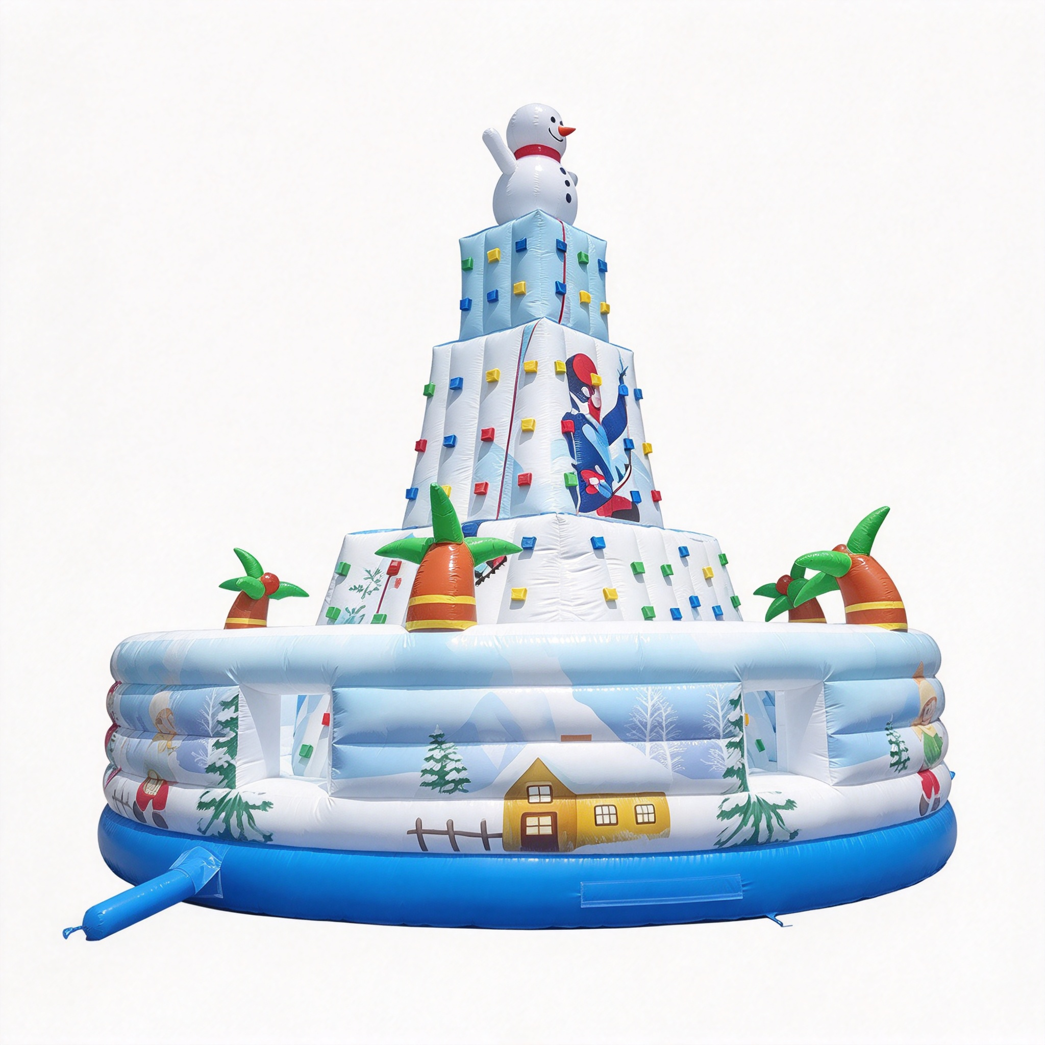 christmassnoeman climbing wall inflatable game - Image 4