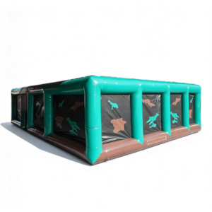 Inflatable Paintball Maze for Community Fun Days