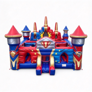 Superhero Shield Castle Combo for Outdoor Celebrations