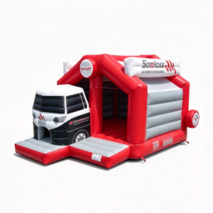 Truck-Themed Inflatable Bouncer for Holiday Activities