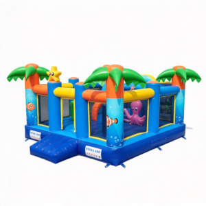 Tropical Ocean Bounce House for Playground Adventures