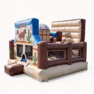 Western Cowboy Bounce House for Recreational Events