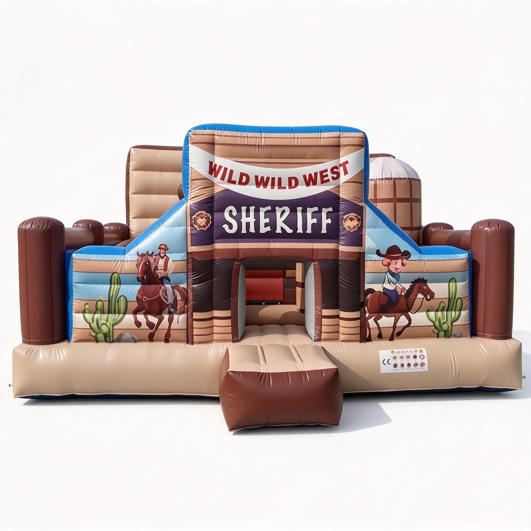 Western Cowboy Bounce House for Recreational Events - Image 3