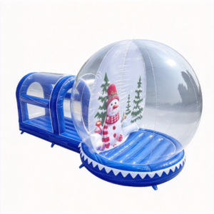 Christmas Snow Globe Bounce House for Outdoor Celebrations