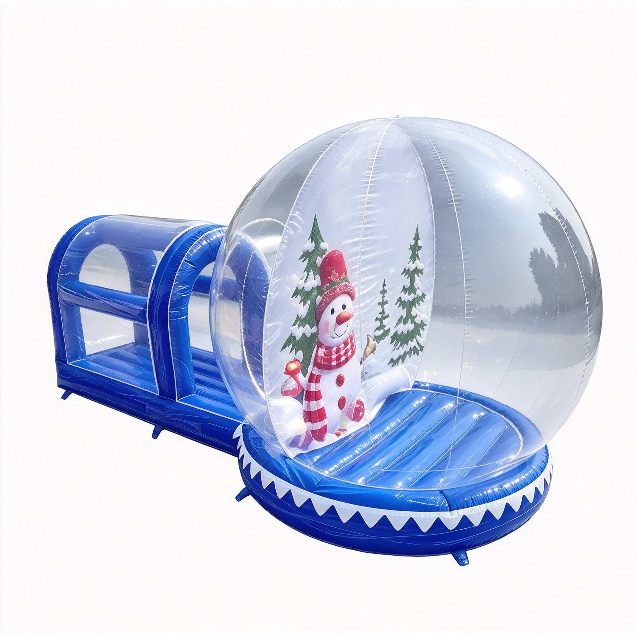 Christmas Snow Globe Bounce House for Outdoor Celebrations