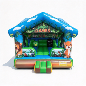 Jungle Themed Bounce House Castle for Family Fun Days