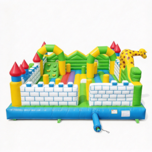 Jungle Themed Castle Bounce House for Family Gatherings