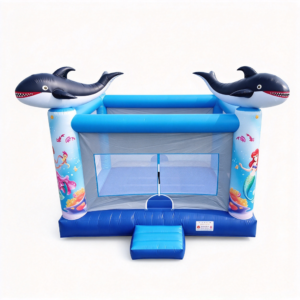 Mermaid and Dolphin Bounce House for Outdoor Celebrations