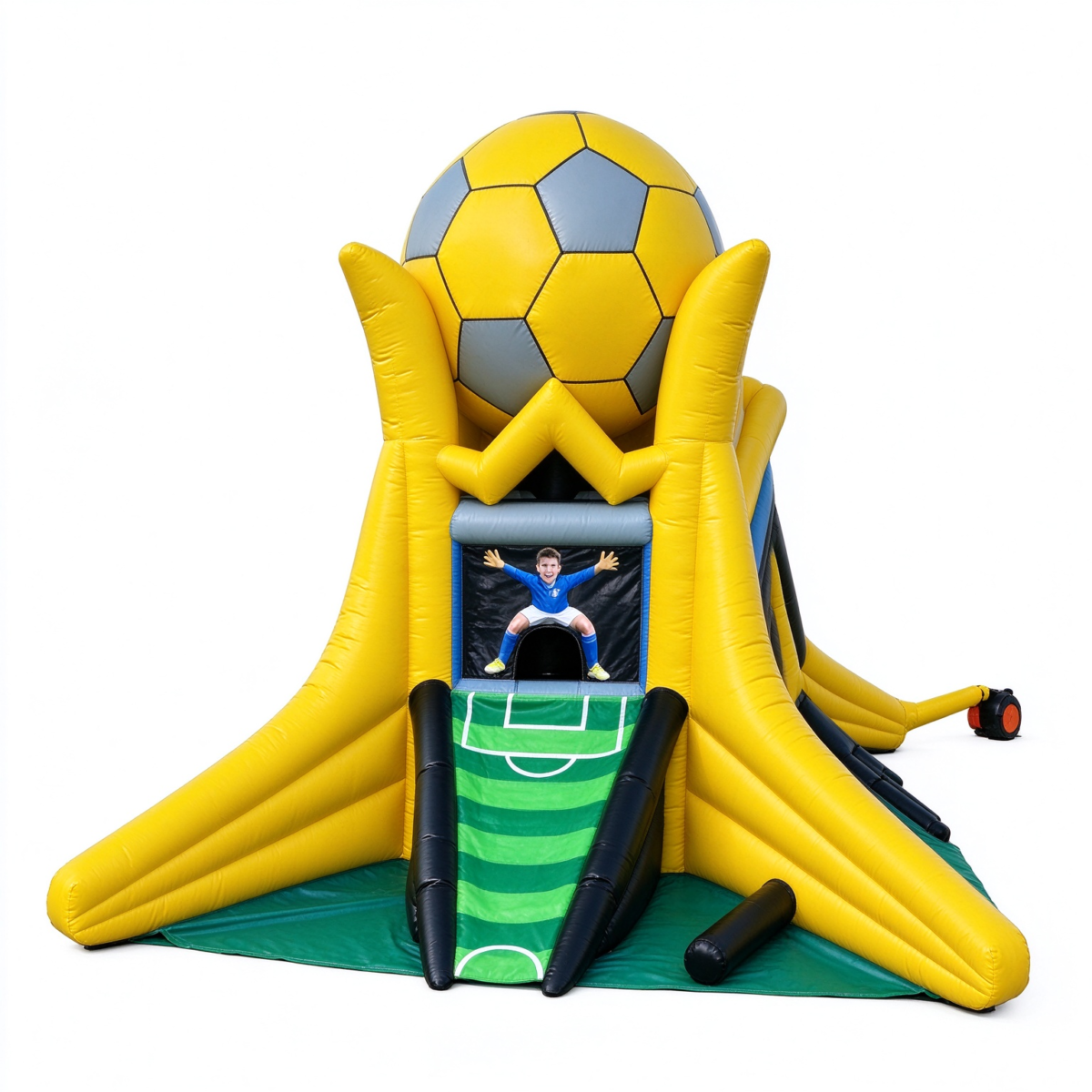 Multiplayer Inflatable Soccer Shooting Game for Event Rentals